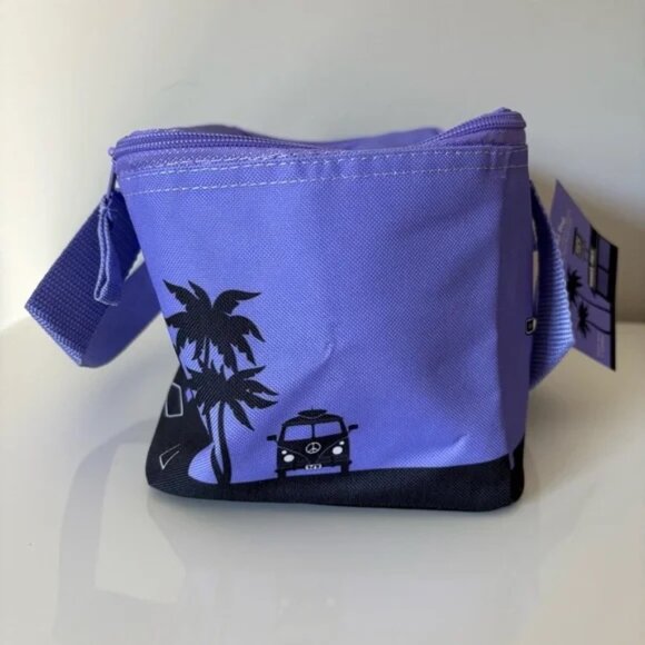 Trader Joe's Mini Insulated Tote Bag Purple Color Limited Edition SOLD OUT - Picture 8 of 13
